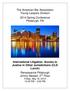 The American Bar Association Young Lawyers Division 2014 Spring Conference Pittsburgh, PA