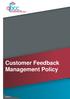 Customer Feedback Management Policy