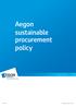 Aegon sustainable procurement policy