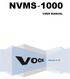 NVMS - 1000 USER MANUAL. Version 2.1.0
