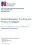 Student Bursaries, Funding and Finance in England