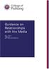Guidance on Relationships with the Media